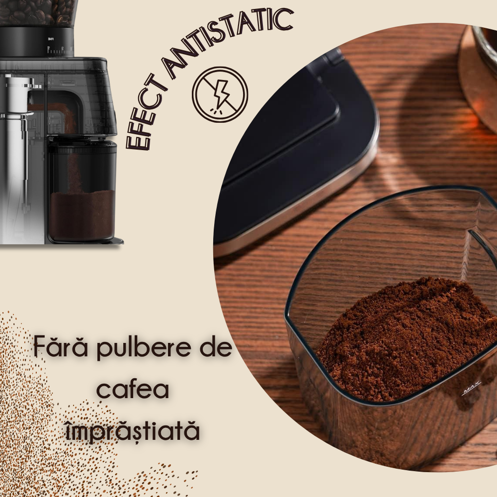 Rasnita cafea semiprofesionala, cu cilindri dubli de macinare