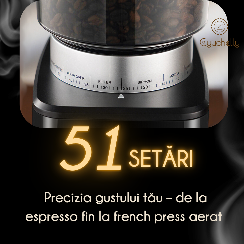 Rasnita cafea semiprofesionala, cu cilindri dubli de macinare