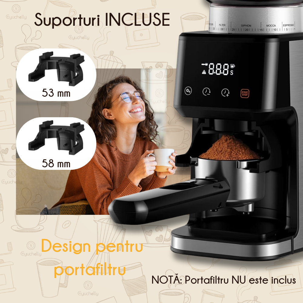 Rasnita cafea semiprofesionala, cu cilindri dubli de macinare