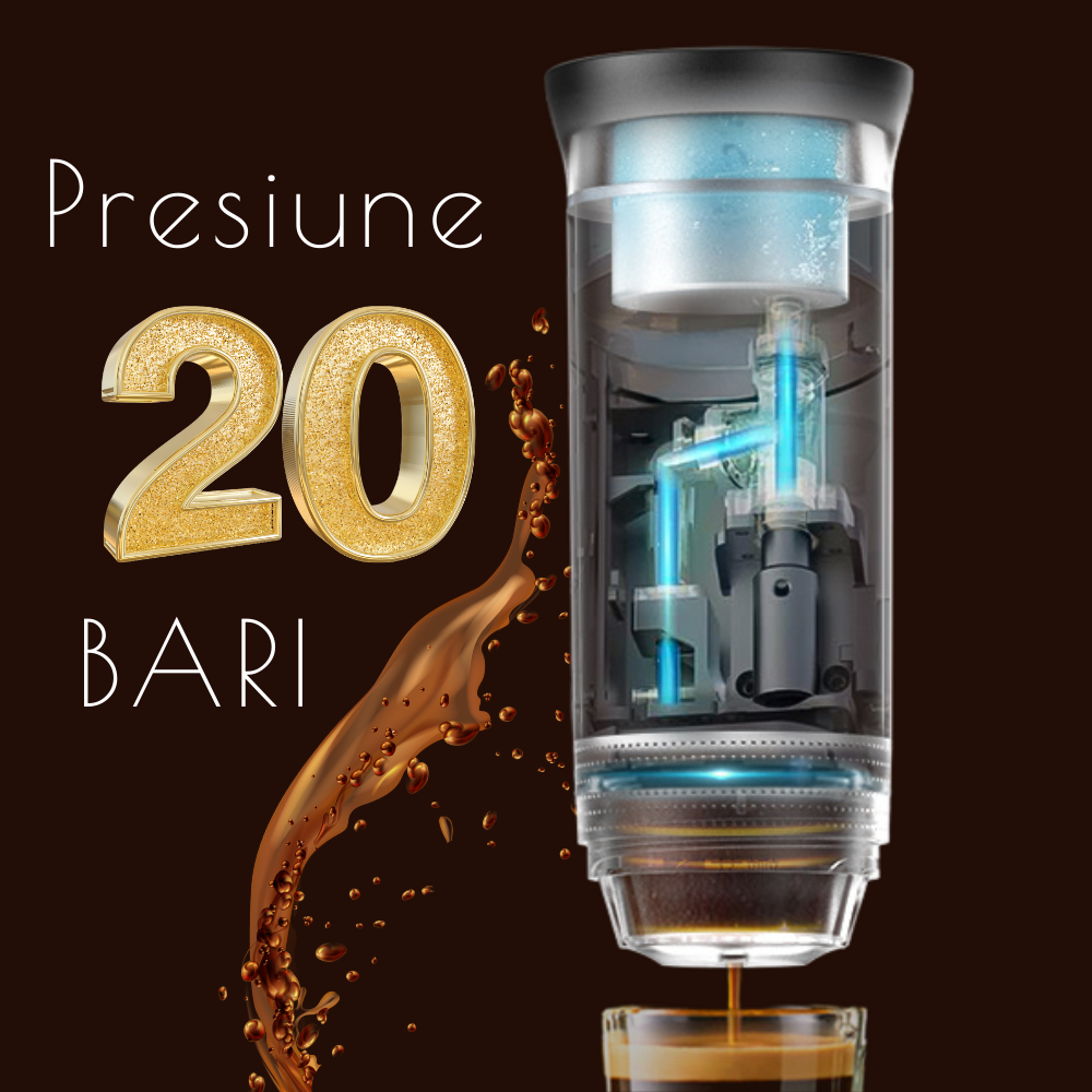 Espressor portabil 3 in 1, compatibil capsule Nespresso, Dolce Gusto + Cafea macinata, Functie incalzire apa, Negru