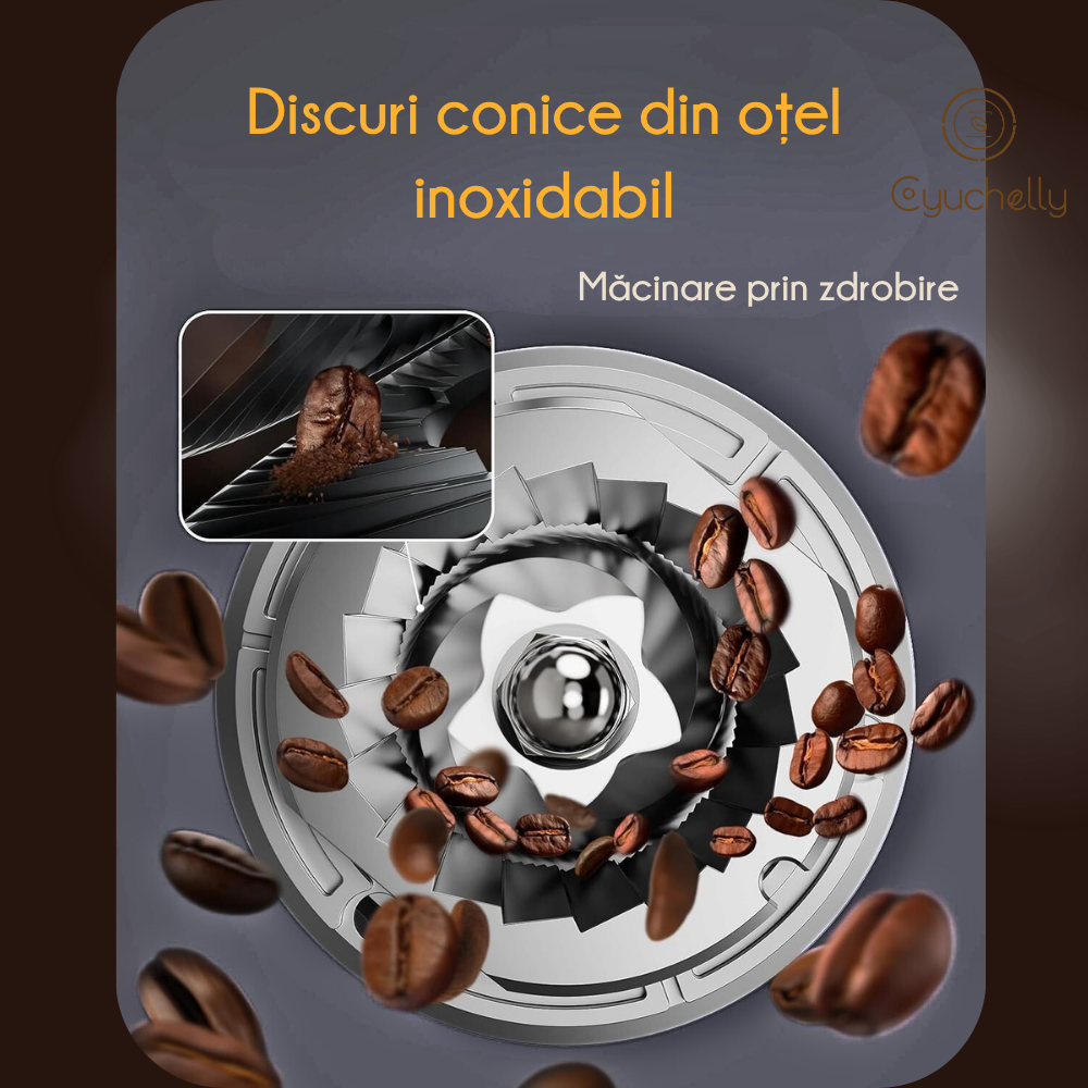 Rasnita cafea semiprofesionala, cu cilindri dubli de macinare